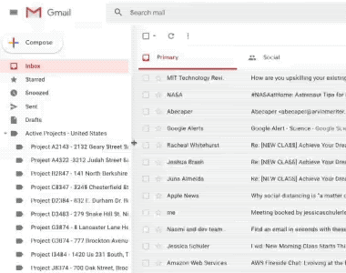 gmail label column resizer